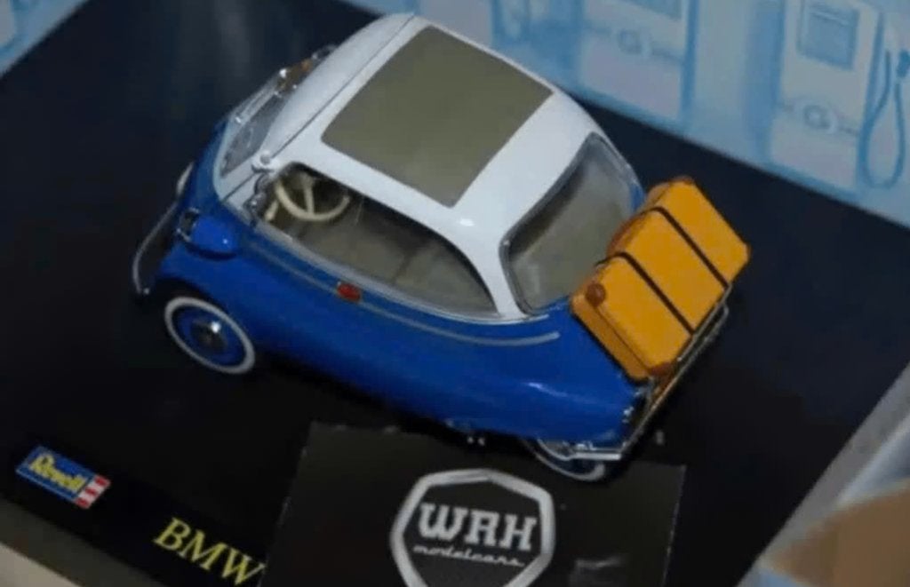 1:18 BMW ISETTA 250 blue Revell in doos WRH, Verzenden, Zo goed als nieuw, Auto, Revell