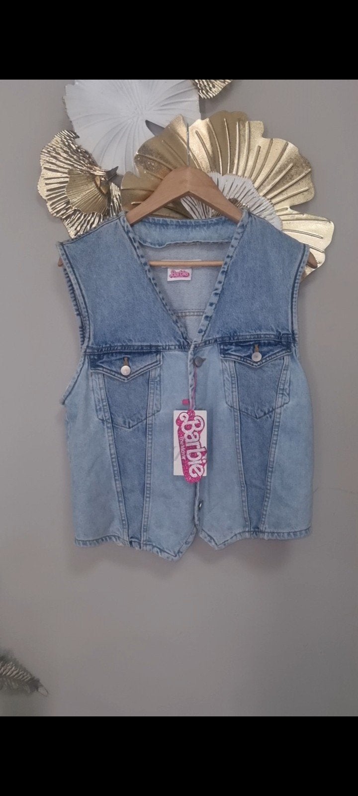 Zara barbie denim gilet nieuw maat m, Ophalen of Verzenden, Nieuw, Maat 38/40 (M), Blauw