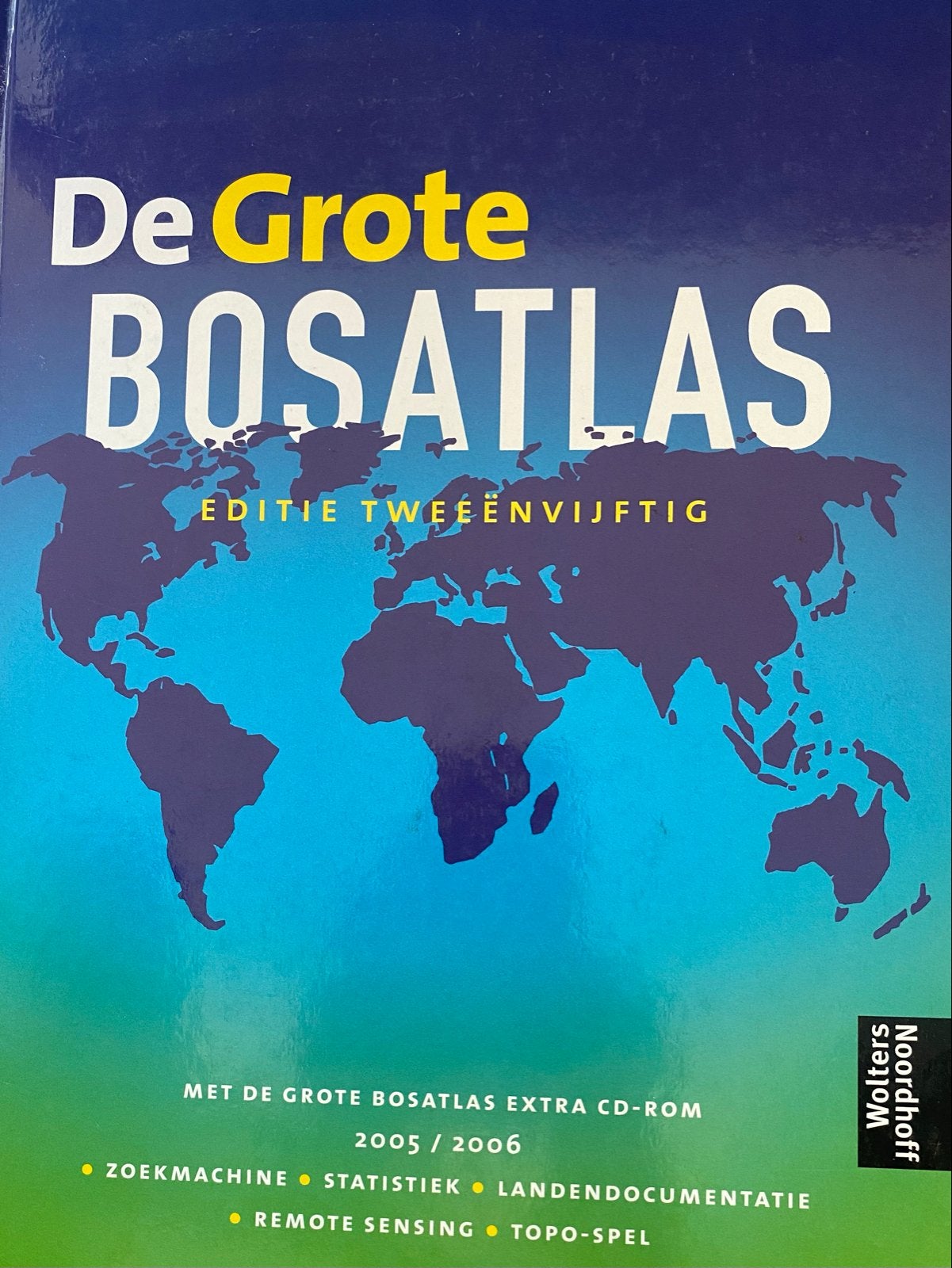 De Grote Bosatlas - Editie Tweeënvijftig (2005/2006), Boeken, Gelezen, Bosatlas, 2000 tot heden, Ophalen of Verzenden