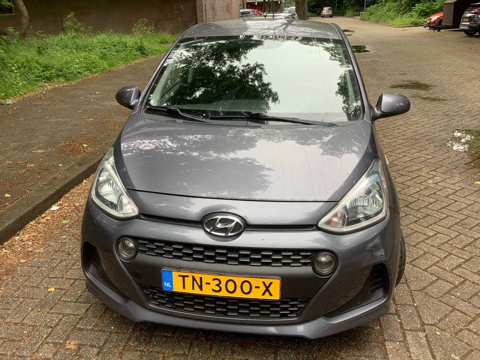 Hyundai i10 1.0i 66pk 2018 Grijs airco, Auto's, Voorwielaandrijving, 31 €/maand, 4 stoelen, Origineel Nederlands