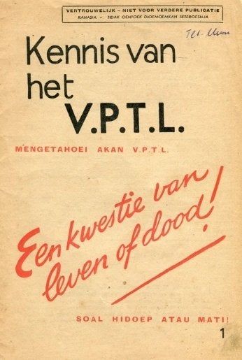 Kennis van het V.P.T.L. Complete serie !, Verzamelen, Ophalen of Verzenden, Landmacht, Azië, Boek of Tijdschrift
