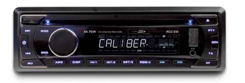 Nieuwe Caliber RCD 231 Autoradio 4 x 75 watt, Ophalen of Verzenden, Nieuw