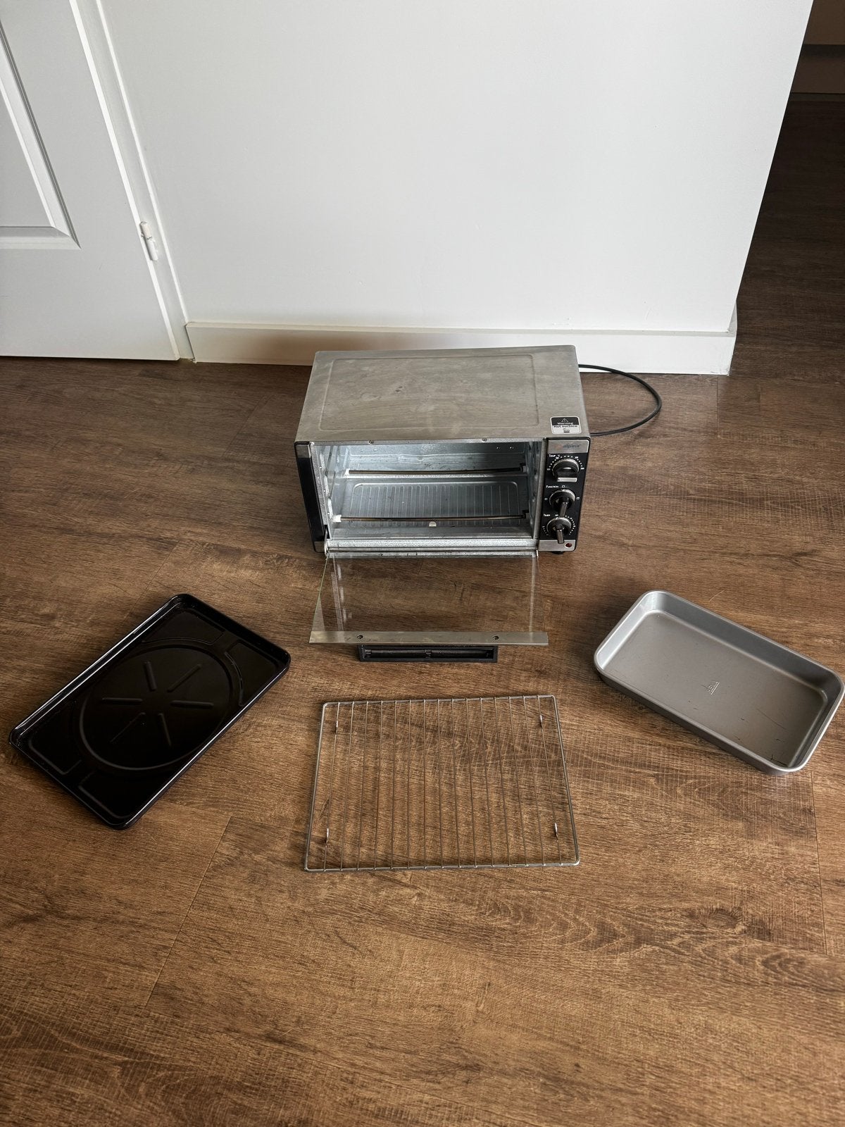 Compacte campingoven - Alpina Toaster Oven 800W, Minder dan 45 cm, Ophalen of Verzenden, Vrijstaand, Gebruikt