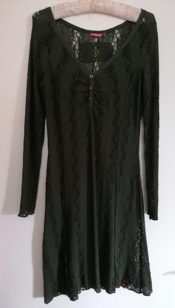 MOOI en TRENDY donkergroen kanten tuniek van Forecast mt. S, Kleding | Dames, Forecast, Nieuw, Ophalen of Verzenden, Maat 36 (S)