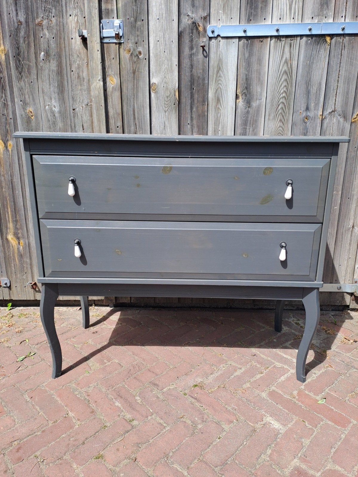 Ikea ladekastje hout grijs, Huis en Inrichting, Kasten | Ladekasten, Ophalen, Gebruikt, 1 of 2 laden, 50 tot 100 cm