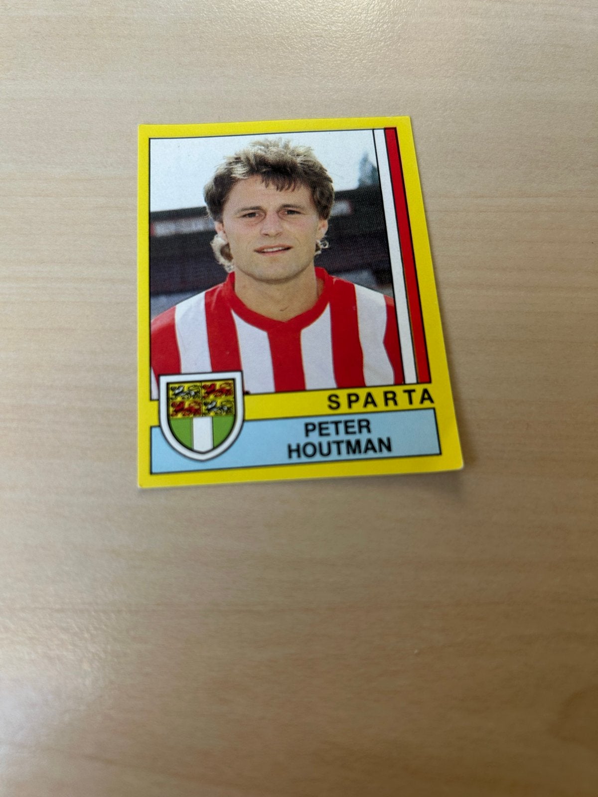 Voetbal 90 Panini Plaatje Peter Houtman Sparta, Ophalen of Verzenden, Zo goed als nieuw, Sticker