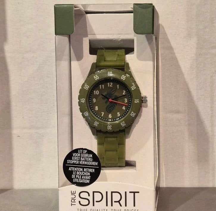 kinderhorloge groen, nieuw in doos van spirit., Ophalen of Verzenden, Nieuw, Groen, Jongen