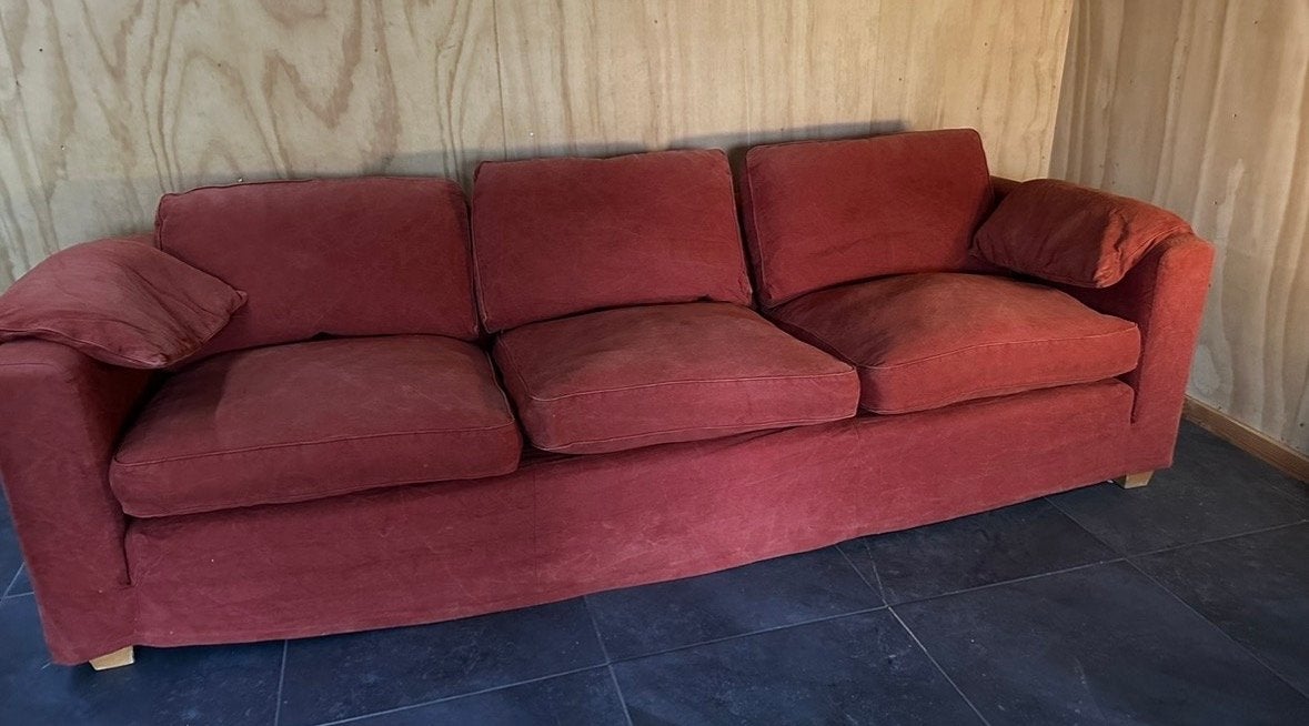 Linteloo Easy Living 3/4-zitsbank met 2 originele hoezen, Huis en Inrichting, Ophalen, Gebruikt, 100 tot 125 cm, Rechte bank
