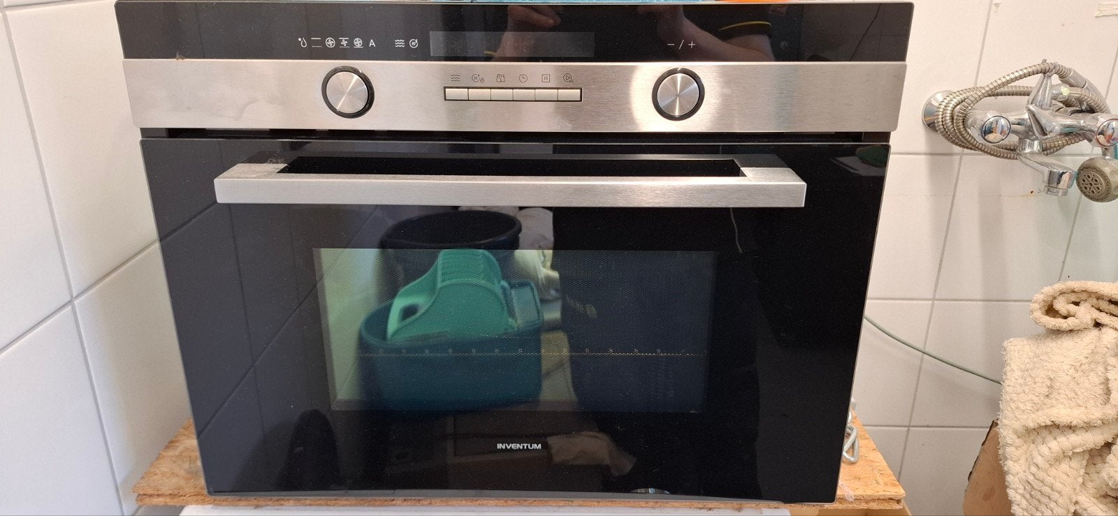 Inventum inbouw combimagnetron oven, Witgoed en Apparatuur, Ophalen, Combimagnetron, Zo goed als nieuw, Inbouw