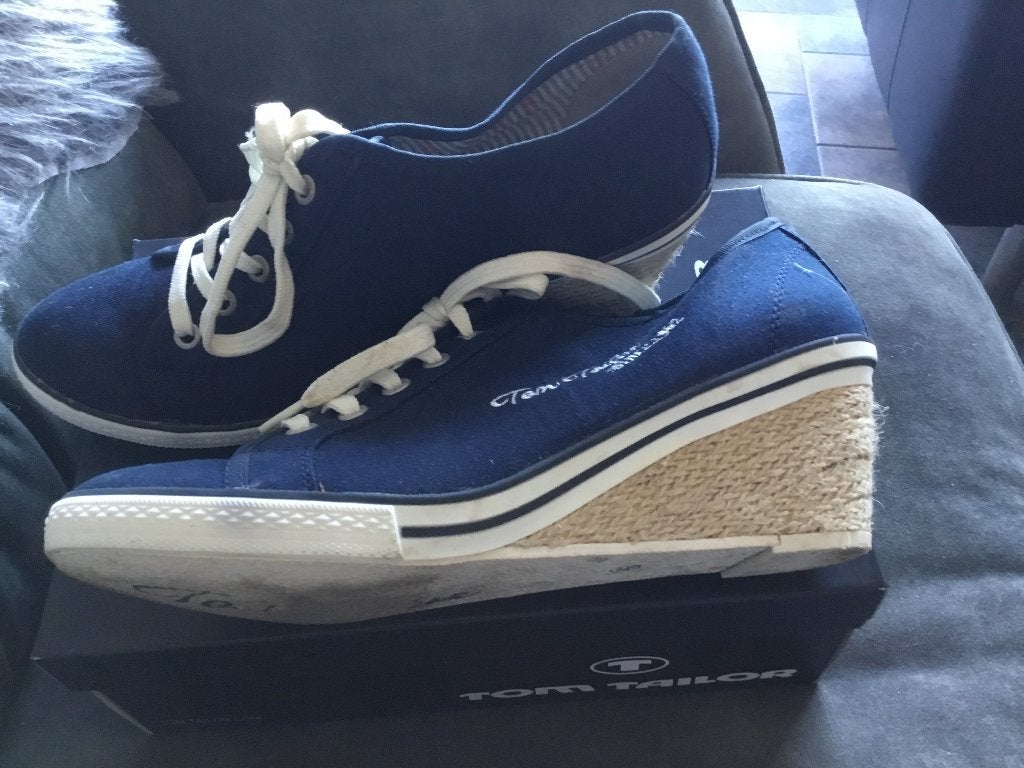 Blauwe sleehakken 42 Tom Tailor, Ophalen, Blauw, Nieuw, Tom Tailor