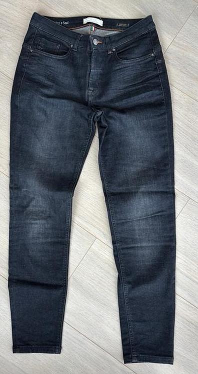 Five Fellas Jeans - Zwart/Grijs - W30 L32, Ophalen of Verzenden, Zo goed als nieuw, Zwart, W30 - W32 (confectie 38/40)