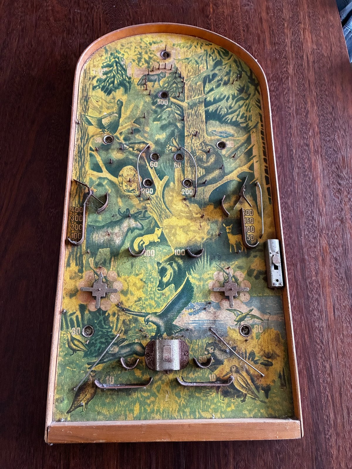 Vintage Flipperkast met Bosdieren Thema, Ophalen, Gebruikt, Jongen of Meisje