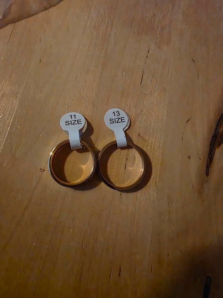 Trouwringen Set - Goudkleurig en zilverkleurig, Sieraden, Tassen en Uiterlijk, Ringen, Generic@example.com, Zo goed als nieuw