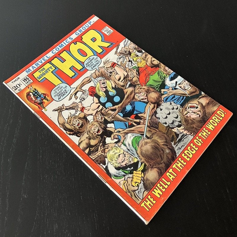 Thor Vol.1 #195 (1972) FN- (5.5), Amerika, Marvel Comics, Ophalen of Verzenden, Gelezen