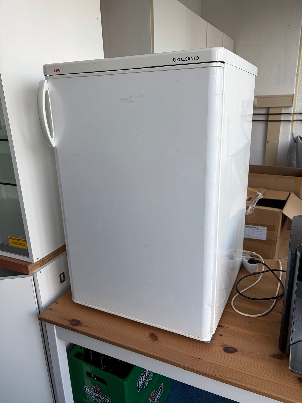 AEG Koelkast - Gebruikt, direct ophalen, 100 tot 150 liter, 45 tot 60 cm, Ophalen, 85 tot 120 cm
