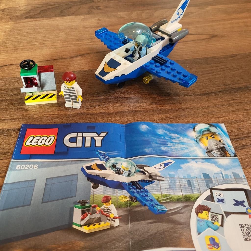 Lego City 60206 Sky Police Jet Patrouille, Lego, Ophalen of Verzenden, Inclusief minifiguren, City