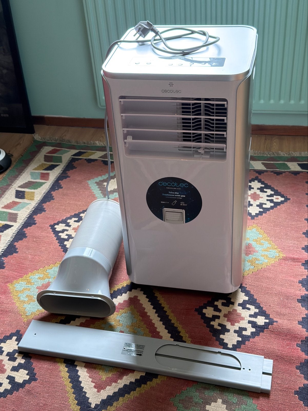 Cecotec ForceClima 9400 Draagbare Airco met Warmtepomp, Ophalen, Minder dan 60 m³, 3 snelheden of meer, Zo goed als nieuw