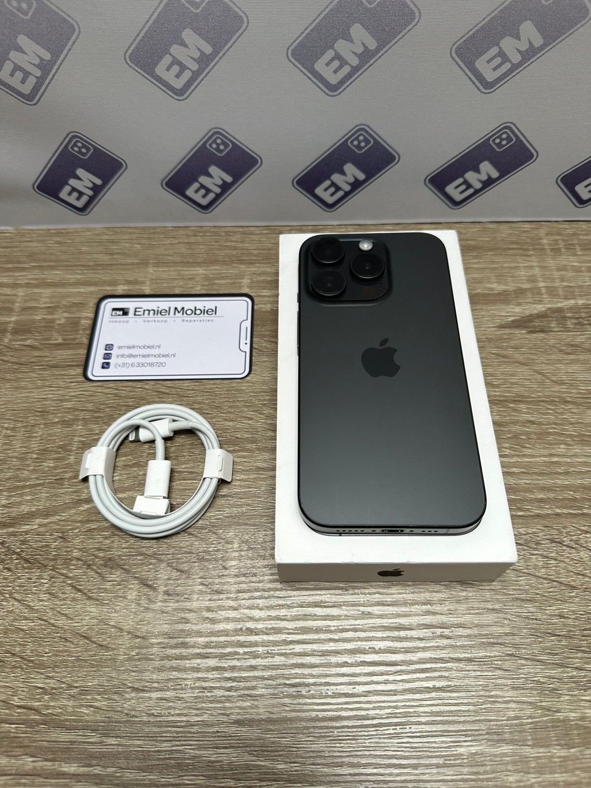 iPhone 15 Pro - 128GB / batterij 100% / garantie, Telecommunicatie, Mobiele telefoons | Apple iPhone, 128 GB, Zwart, Ophalen of Verzenden