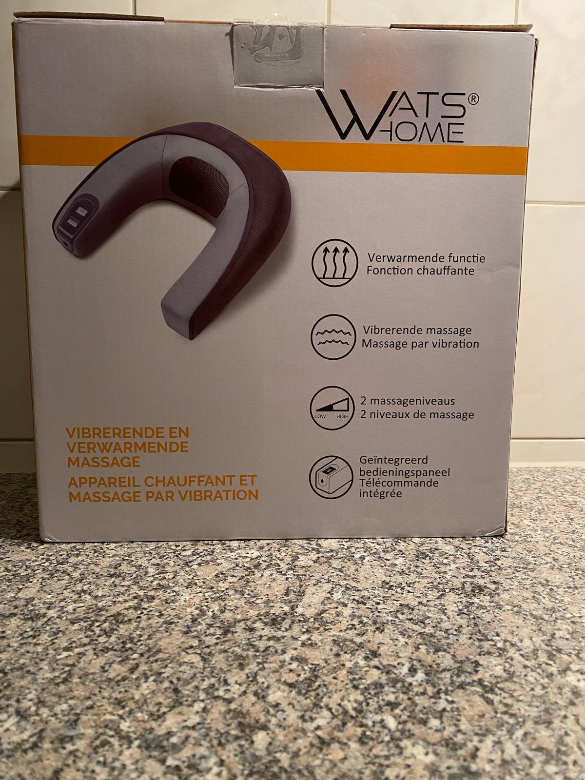 WATS HOME Nek- en Schoudermassageapparaat met Warmte, Ophalen of Verzenden, Nieuw, Overige typen