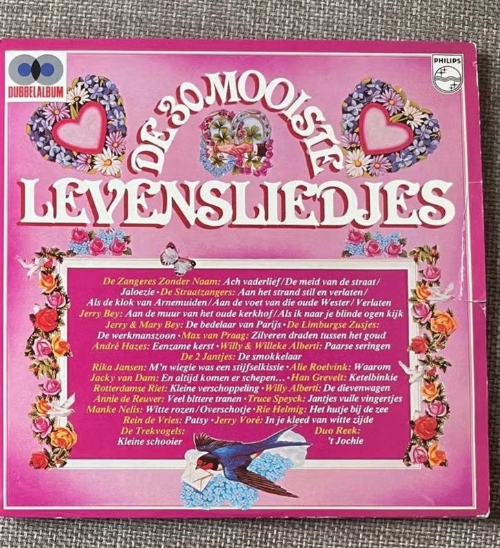 5. LP De 30 Mooiste Levensliedjes Dubbel LP, Ophalen of Verzenden, Levenslied of Smartlap, 12 inch, Dubbel-LP