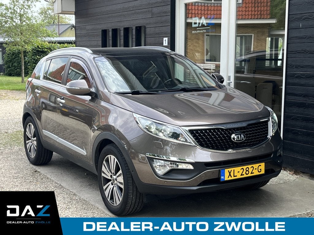 Kia Sportage 2.0 ExecutiveLine Aut/Ecc/Leer/Navi/Pano, Startonderbreker, Gebruikt, Zwart, 4 cilinders