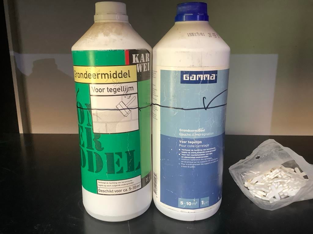 Grondeermiddel voor tegellijm - Karwei & Gamma 2x 0,75, Overige materialen, Overige typen, Nieuw, 10 m² of meer