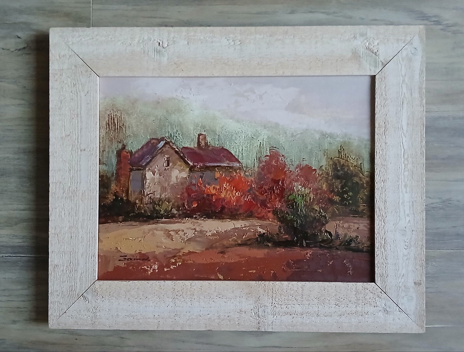 Schilderij # Landelijk huis, Ophalen of Verzenden