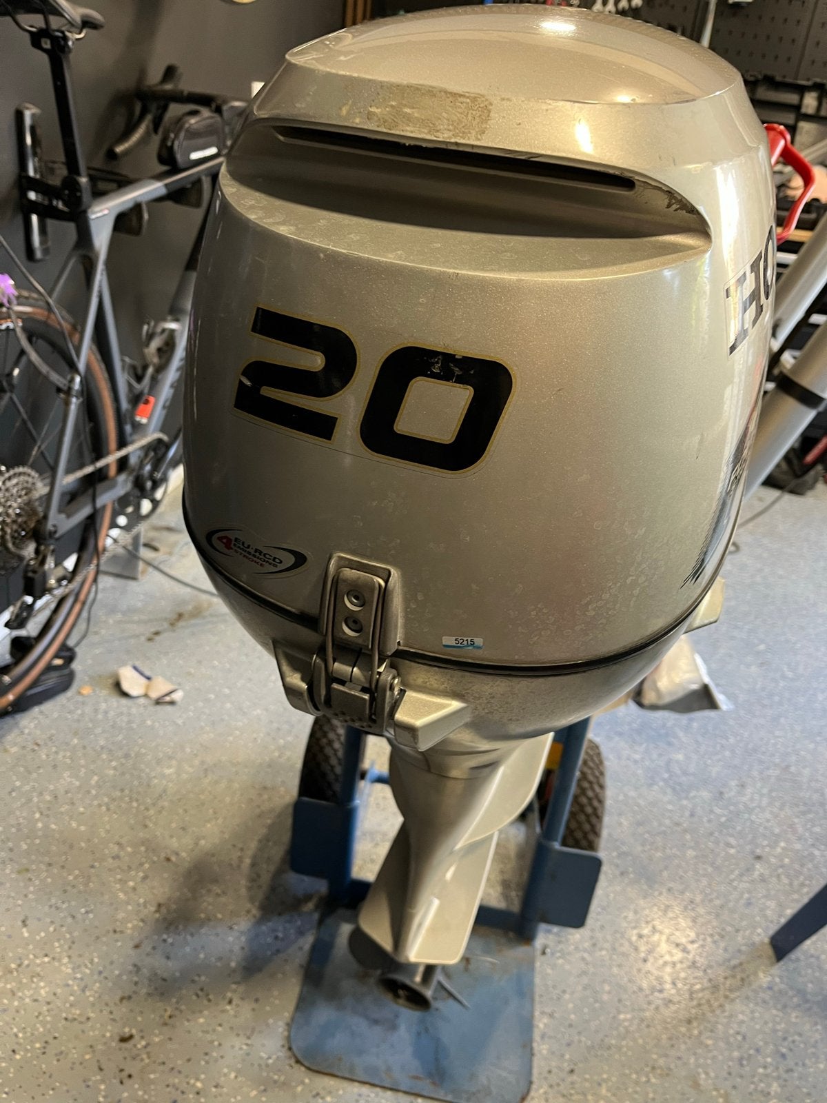 Nette Honda 20 pk buitenboordmotor met 12V dynamo, Ophalen, 10 tot 30 pk, Gebruikt, Viertaktmotor