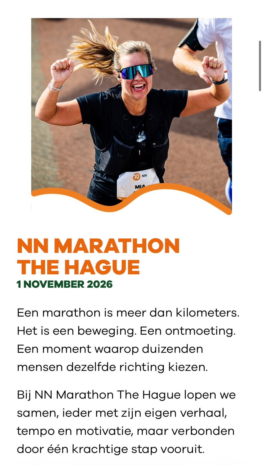 Kaartje te koop voor Marathon Den Haag 10km, Ophalen of Verzenden