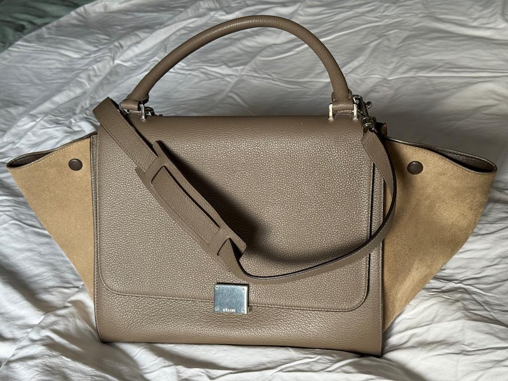Celine Trapeze Souris schoudertas, Overige kleuren, Zo goed als nieuw, Leer, Ophalen