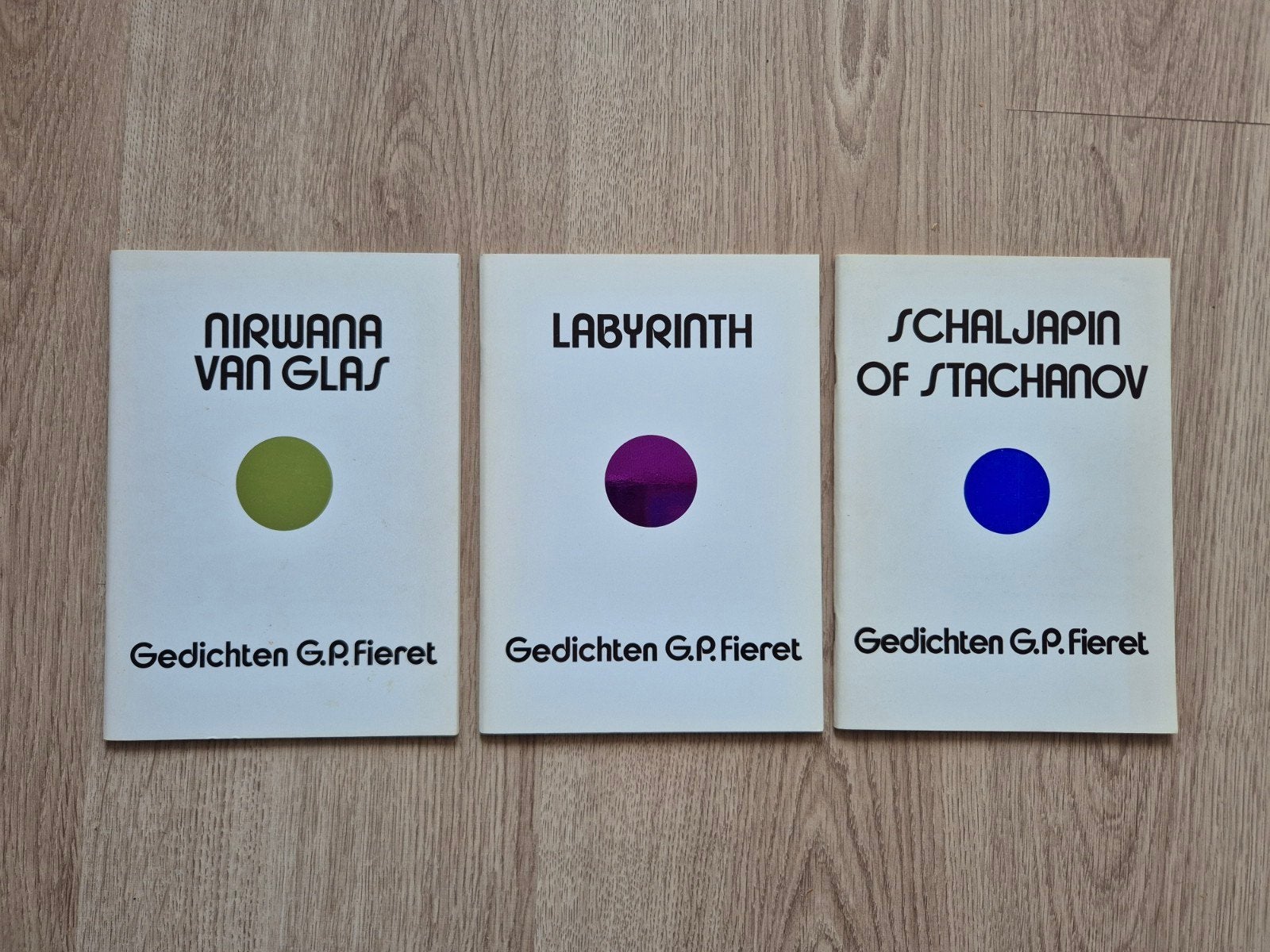 Zeldzame set poëziebundels van Gerard Fieret, Boeken, Ophalen of Verzenden, Zo goed als nieuw
