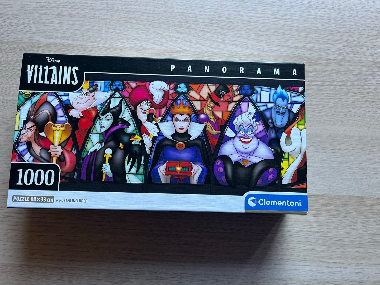 Disney Villains Panorama Legpuzzel 1000 stukjes Clementoni, Ophalen of Verzenden, 500 t/m 1500 stukjes, Zo goed als nieuw, Legpuzzel