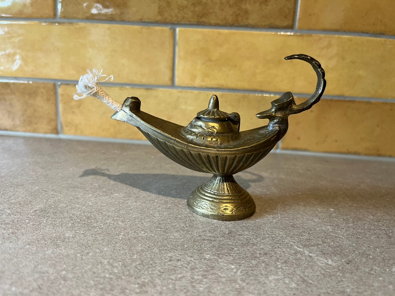 Vintage olielampje, Ophalen of Verzenden