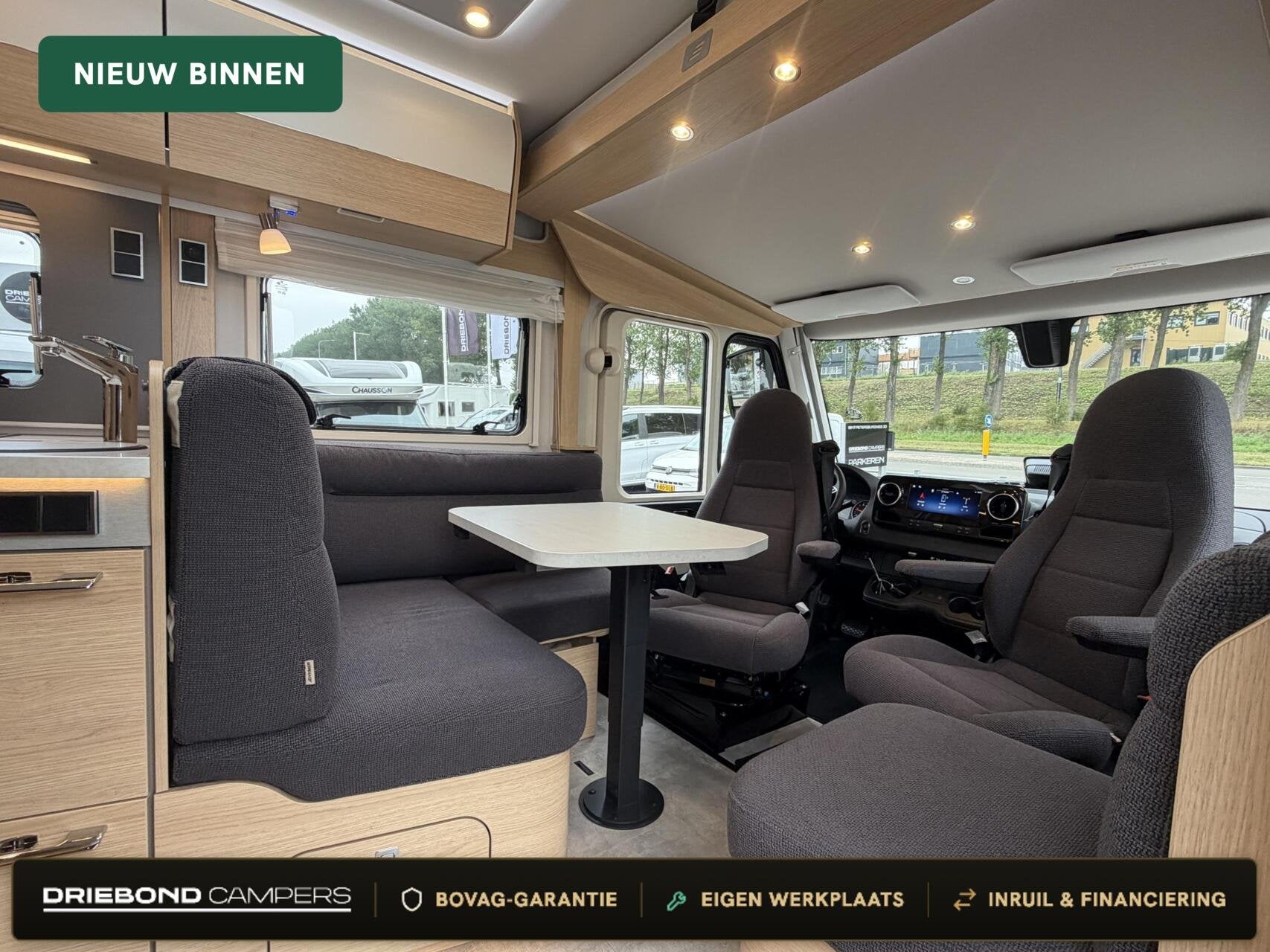 Hymer B-MC I 680 Blackline Enkele Bedden 2X Airco Luifel Lit, Caravans en Kamperen, Airbags, 7 tot 8 meter, Bedrijf, Diesel