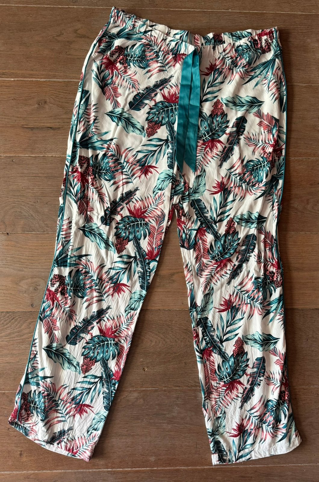 Pyjama broek dames - maat XL - tropisch, Ophalen of Verzenden, Zo goed als nieuw, Maat 46/48 (XL) of groter