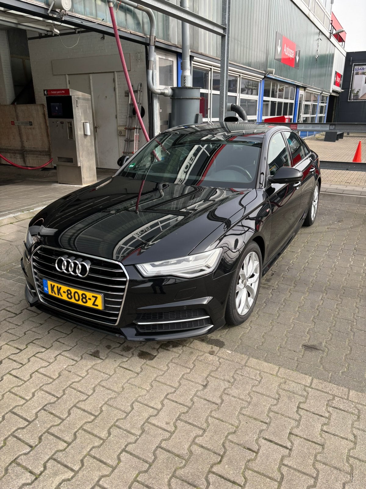 Audi A6 1.8 Tfsi Ultra 3x S-Line 140KW 2016 Zwart Keyless, Auto's, Zwart, Particulier, 1600 kg, Sedan