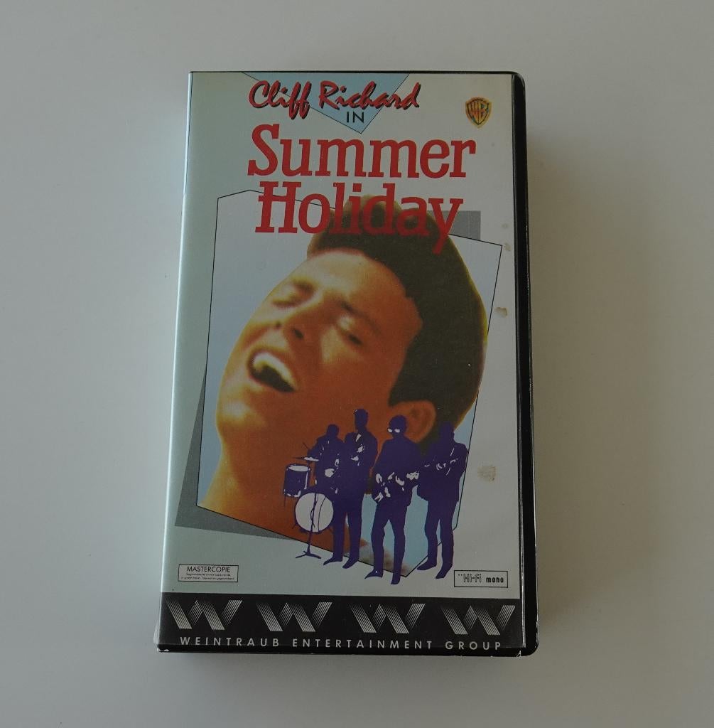 Cliff Richard in Summer Holiday - Film op VHS uit 1963, Cd's en Dvd's, Alle leeftijden, Ophalen, Zo goed als nieuw, Komedie
