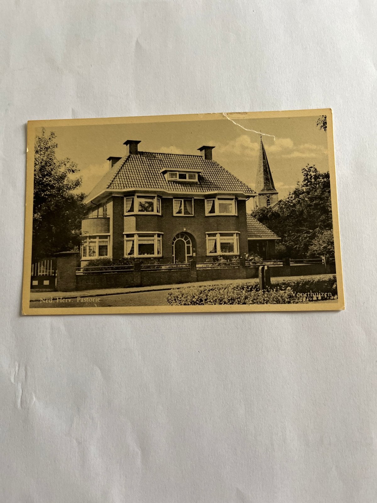 Ansichtkaart Voorthuizen Ned. Herv. Pastorie,, Verzenden, Ongelopen