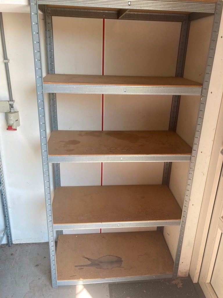 Metalen STELLINGKAST 90x45x178 met 5 niveaus, Ophalen, Gebruikt