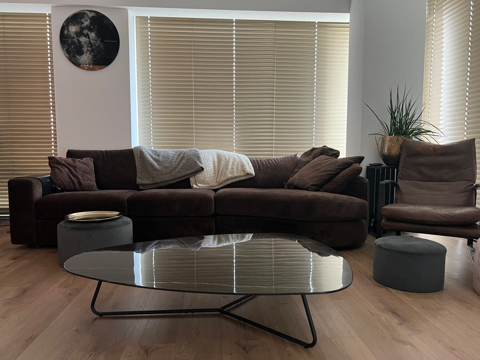 Eleonora Neno salontafel – zwart marmerlook (130 cm), Huis en Inrichting, Tafels | Salontafels, Ophalen, 100 tot 150 cm, 100 tot 150 cm