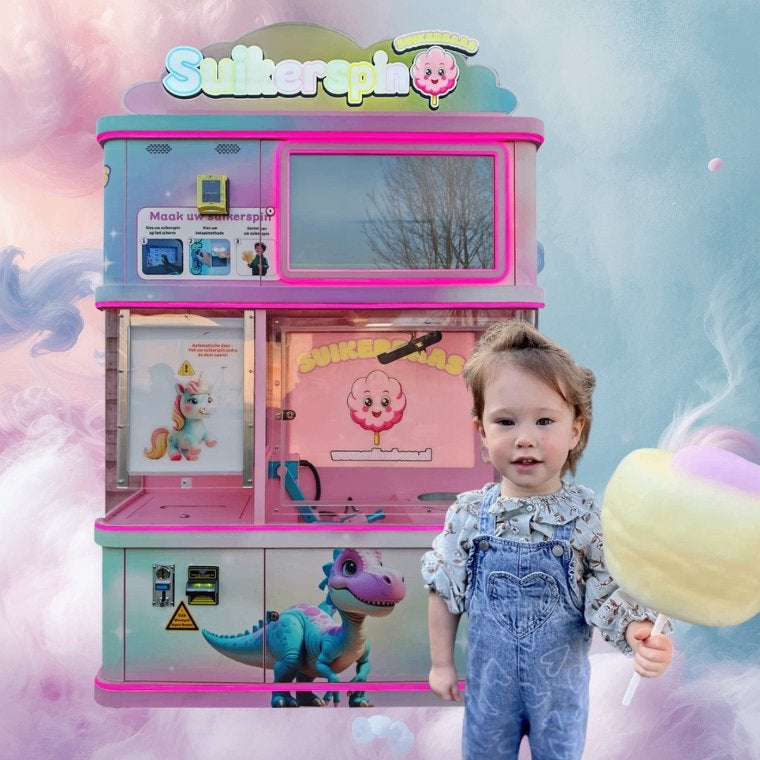 Vending Machine Bedrijf Volautomatische Suikerspinmachines, Ophalen, Overige typen