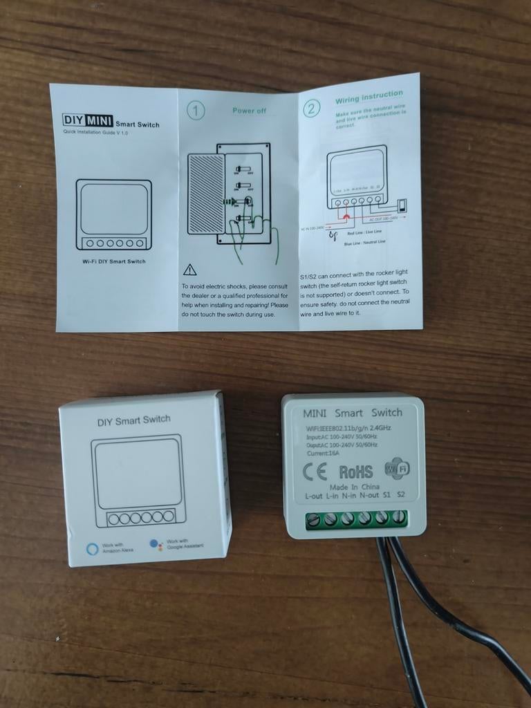 4x DIY Smart Switch - Wi-Fi Schakelaar voor Domotica, Ophalen of Verzenden, Nieuw, Schakelaar