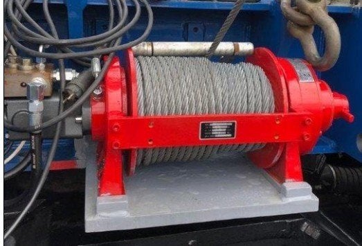 Hydraulische lier 9 Ton 48mtr kabel 14mm KOMPAKT runva