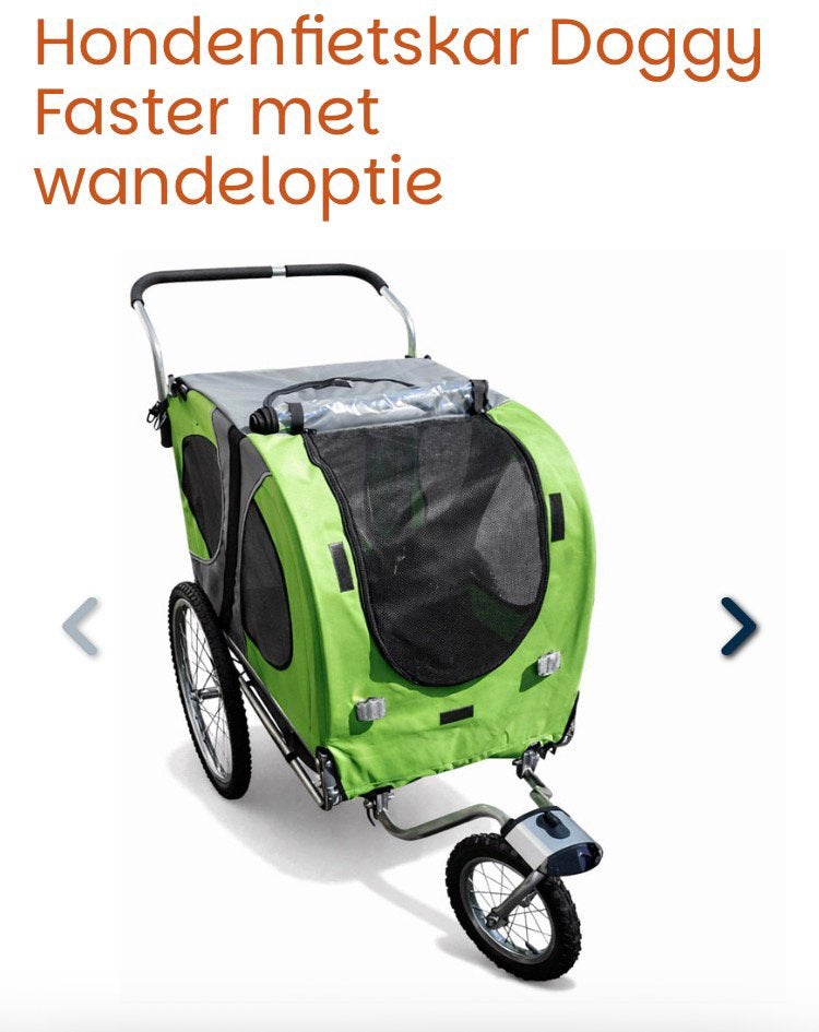 Doggy ride / wandel buggy grote hond / fietskar, Ophalen, Gebruikt