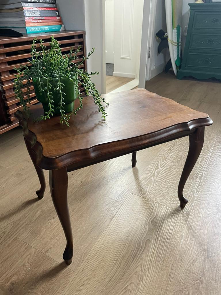 Vintage Bijzettafeltje / Salontafeltje / Plantentafel, Ophalen, Gebruikt, Overige vormen, Minder dan 55 cm