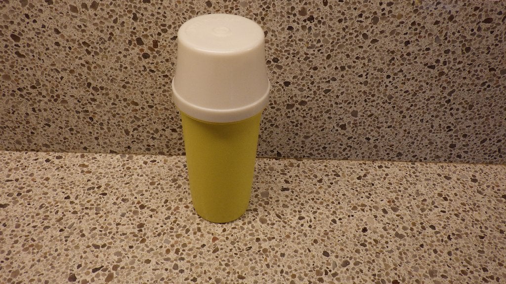 geel retro pompje van tupperware, Verzamelen, Retro, Ophalen of Verzenden, Huis en Inrichting