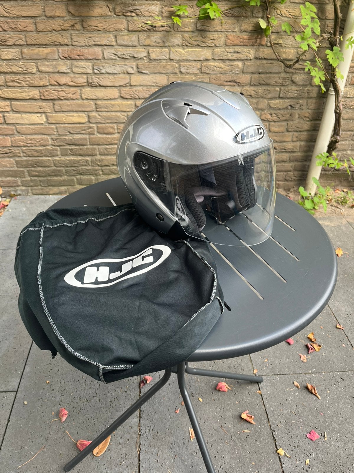 HJC motorhelm maat L, Ophalen, Tweedehands, Integraalhelm, Overige merken