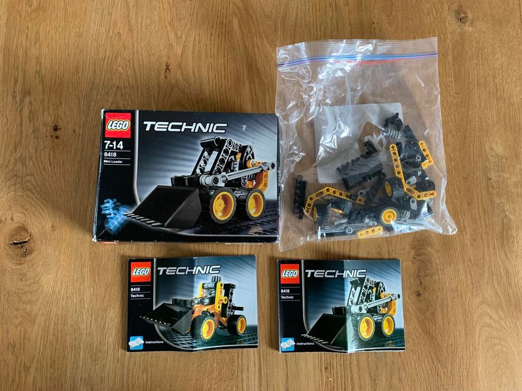 Lego Technic 8418 Mini Bulldozer, Ophalen of Verzenden, Gebruikt, Complete set, Lego