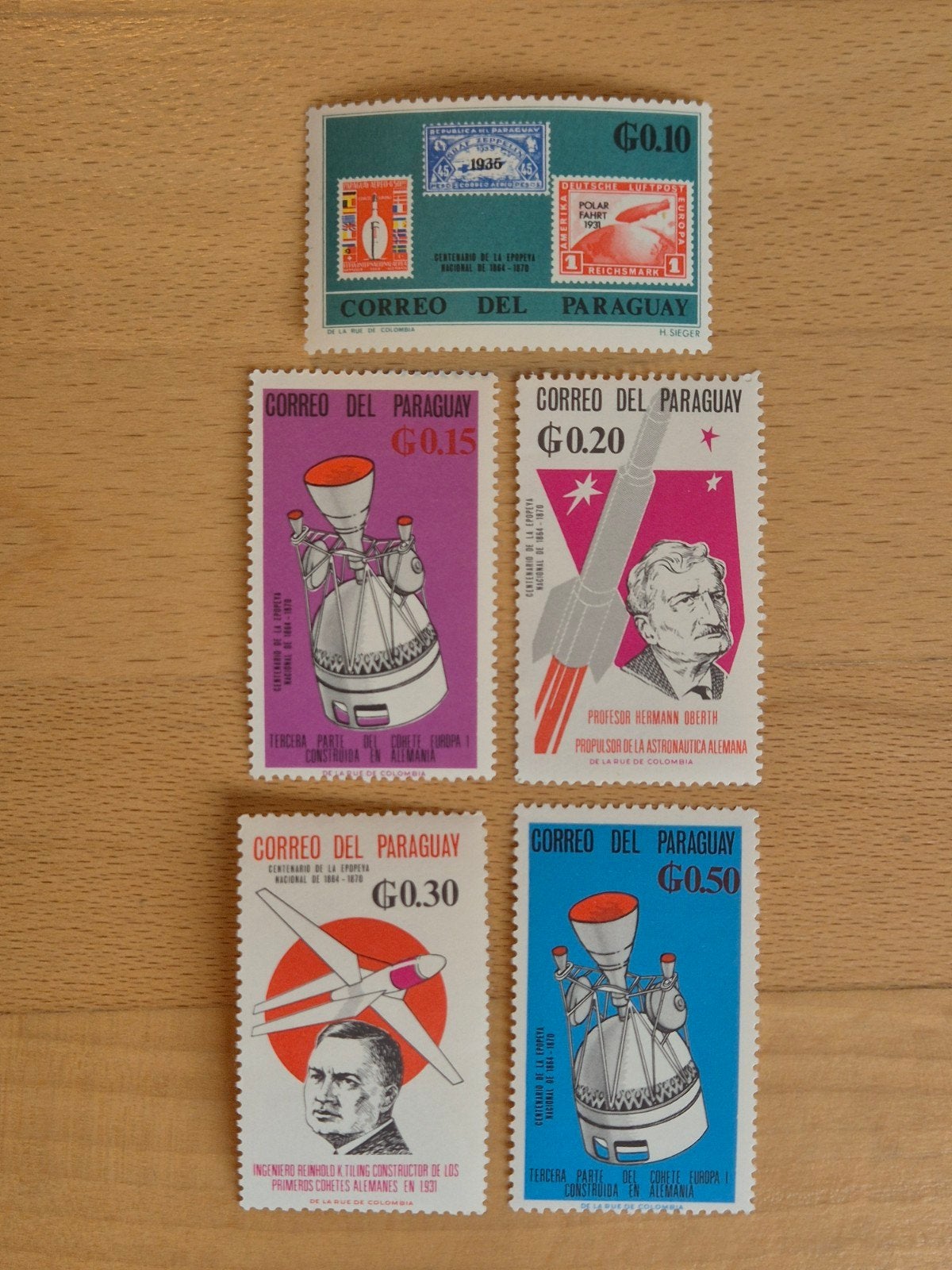 Paraguay 1966 ruimtevaart, Ophalen of Verzenden, Postfris, Zuid-Amerika