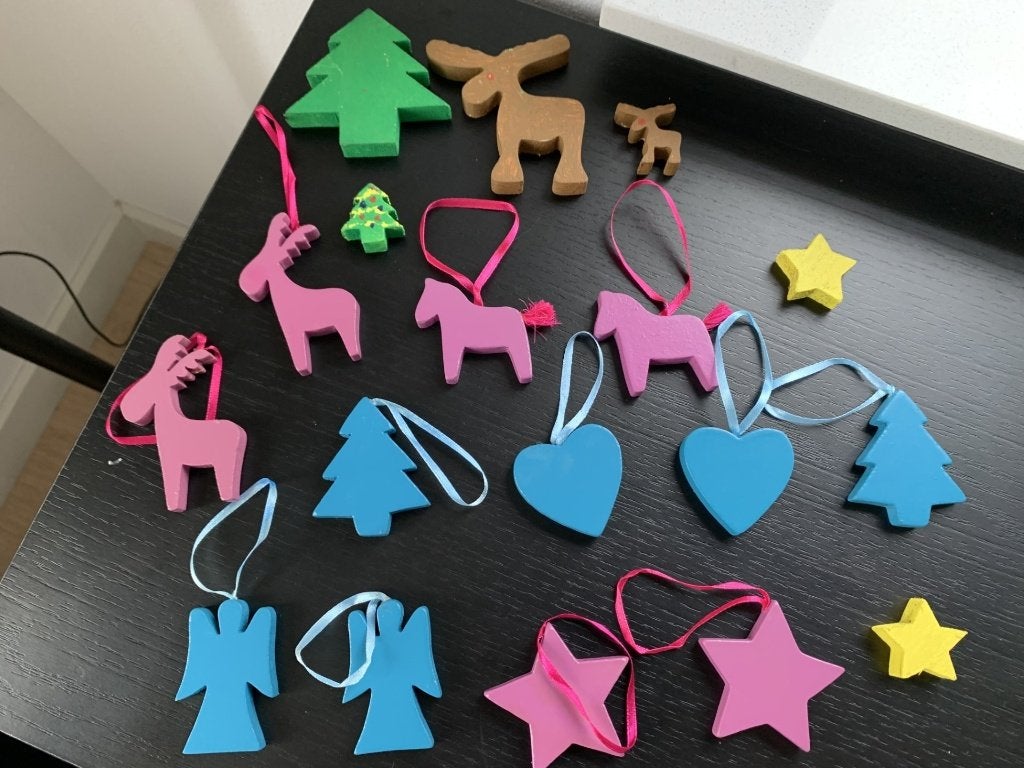 18 houten kerst decoratie figuurtjes, Diversen, Kerst, Ophalen, Nieuw